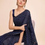 Semi Kanjivaram Navy Blue Saree – Semi Cotton Silk with Heavy Jari Weaving Pallu and Contrast Printed Body 6 1001 11 4 11zon